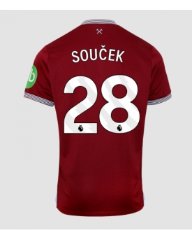 Billige Fotballdrakt West Ham United Tomas Soucek #28 Replika Hjemmedrakt 2025-26 Kortermet Billige Fotballdrakt West Ham United Tomas Soucek #28 Replika Hjemmedrakt 2025-26 Kortermet